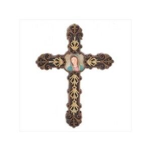 Lady of Guadalupe 7 3/4" Hanging Wall Cross